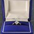 British vintage jewelry cubic zirconia 9ct gold ring